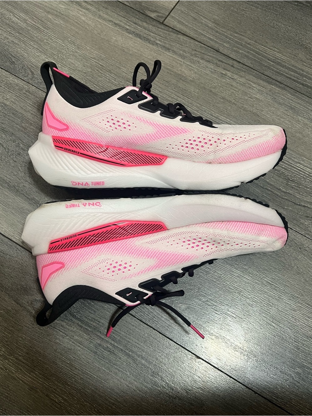 Brooks Women's Running Sneakers in Pink and Black - Picture 3 of 8